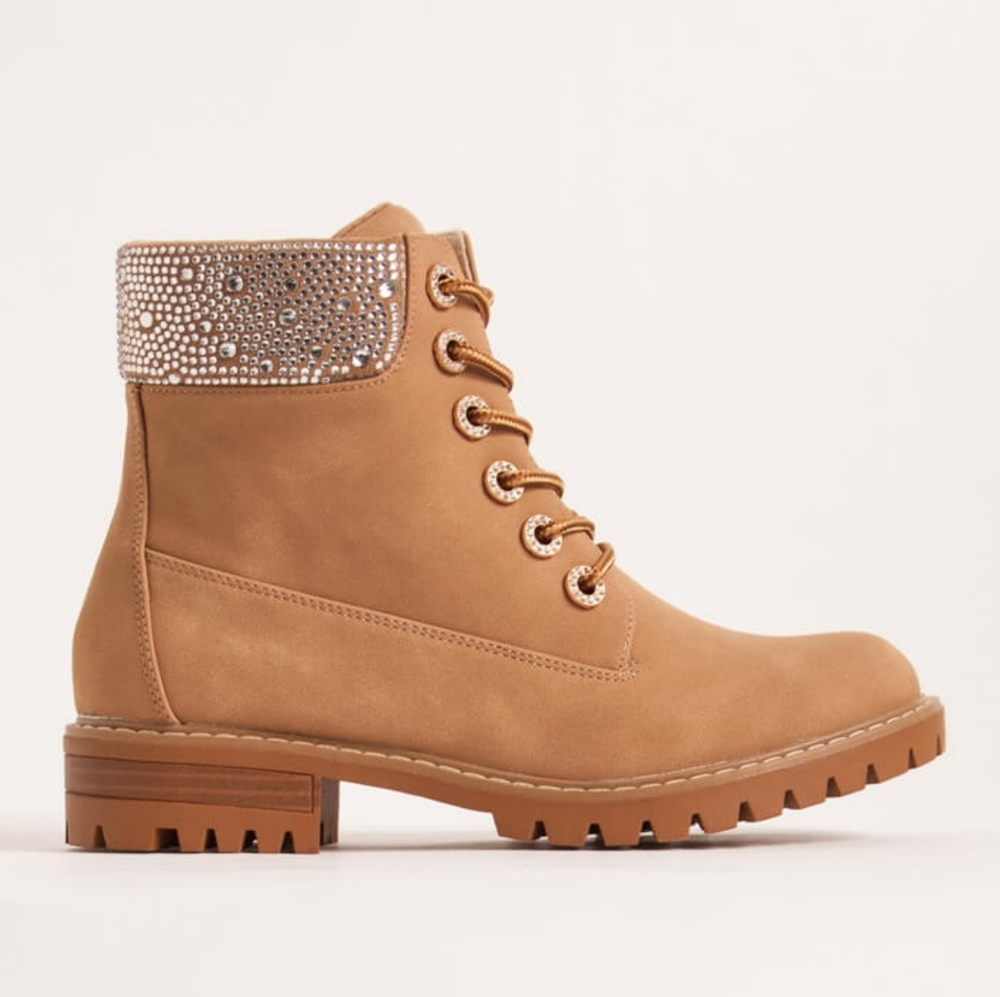 Tan Boots with Rhinestones ✨ - Picture 2 of 7